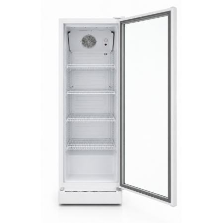 Vitrina frigorifica LDK VF300W, Clasa B, Capacitate 300 l, Termostat reglabil, Rafturi reglabile, Iluminare LED, H 169 cm, Alb [1]