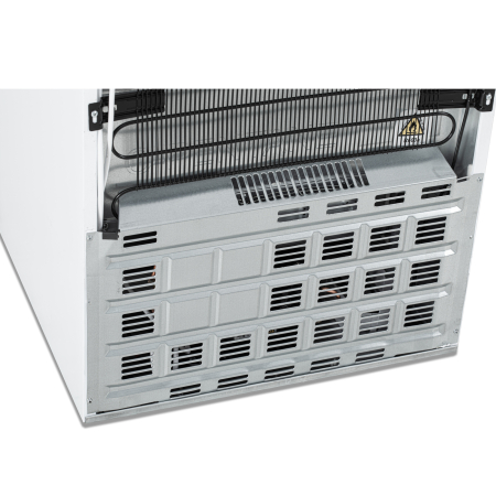 Vitrina frigorifica Samus VS380D, 346 L, Sistem racire ventilator, 5 rafturi ajustabile, Dezghetare automata, Lumina LED Alb/Negru [12]