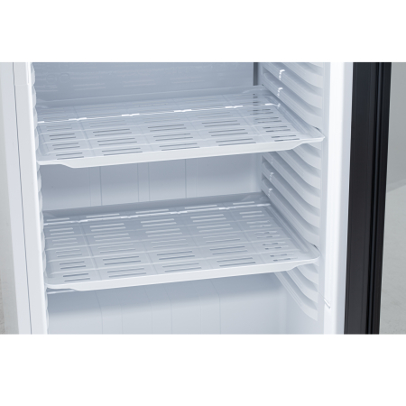 Vitrina frigorifica Samus VS380D, 346 L, Sistem racire ventilator, 5 rafturi ajustabile, Dezghetare automata, Lumina LED Alb/Negru [8]