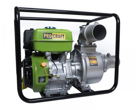 Motopompa pe benzina PROCRAFT WP100, 4 toli, refulare 20 m, debit 80 m³, 270 cm³ [5]
