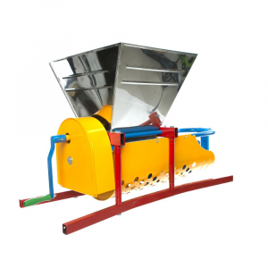 Zdrobitor si Desciorchinator manual Micul Fermier, cuva de INOX, productie 300 KG/H, GF-1437 [12]