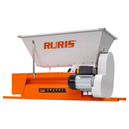 Zdrobitor struguri electric cu desciorchinare RURIS HT200, 750W, capacitate 75L, 1600-1800 kg/h, role aluminiu, cuvă tablă vopsită, motor cupru 1400 rpm, ideal pentru gospodării și producție de vin [1]