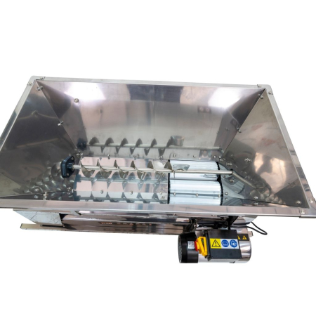 Zdrobitor struguri electric RURIS HT300, 750W, capacitate 75L, 1600-1800 kg/h, role aluminiu, cuvă inox, motor cupru 1400 rpm [3]