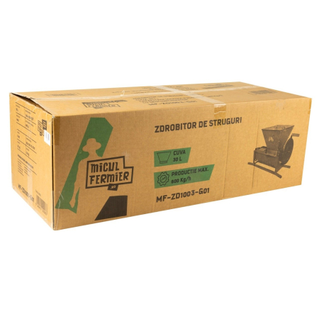 Zdrobitor struguri manual Micul Fermier, cuva 30L, capacitate maxima de productie 600 Kg/h, cu desciorchinator [9]