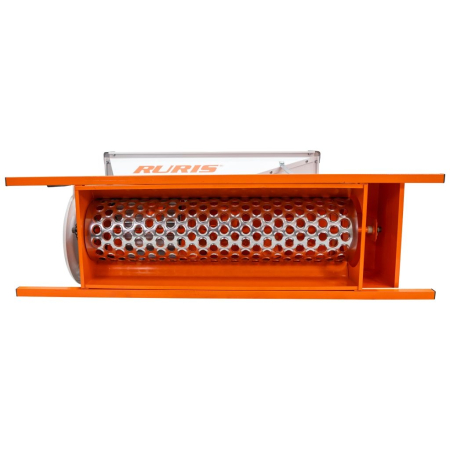Zdrobitor struguri RURIS HT100, capacitate 57L, 800-1000 kg/h, role aluminiu, cuvă tablă vopsită, acționare manuală [8]