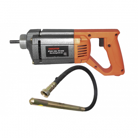 Vibratoare beton - Vibrator de beton mic ZPN35, 800 W, 1400 rotatii, de umar, furtun cu lance 1.5 + 40 cm