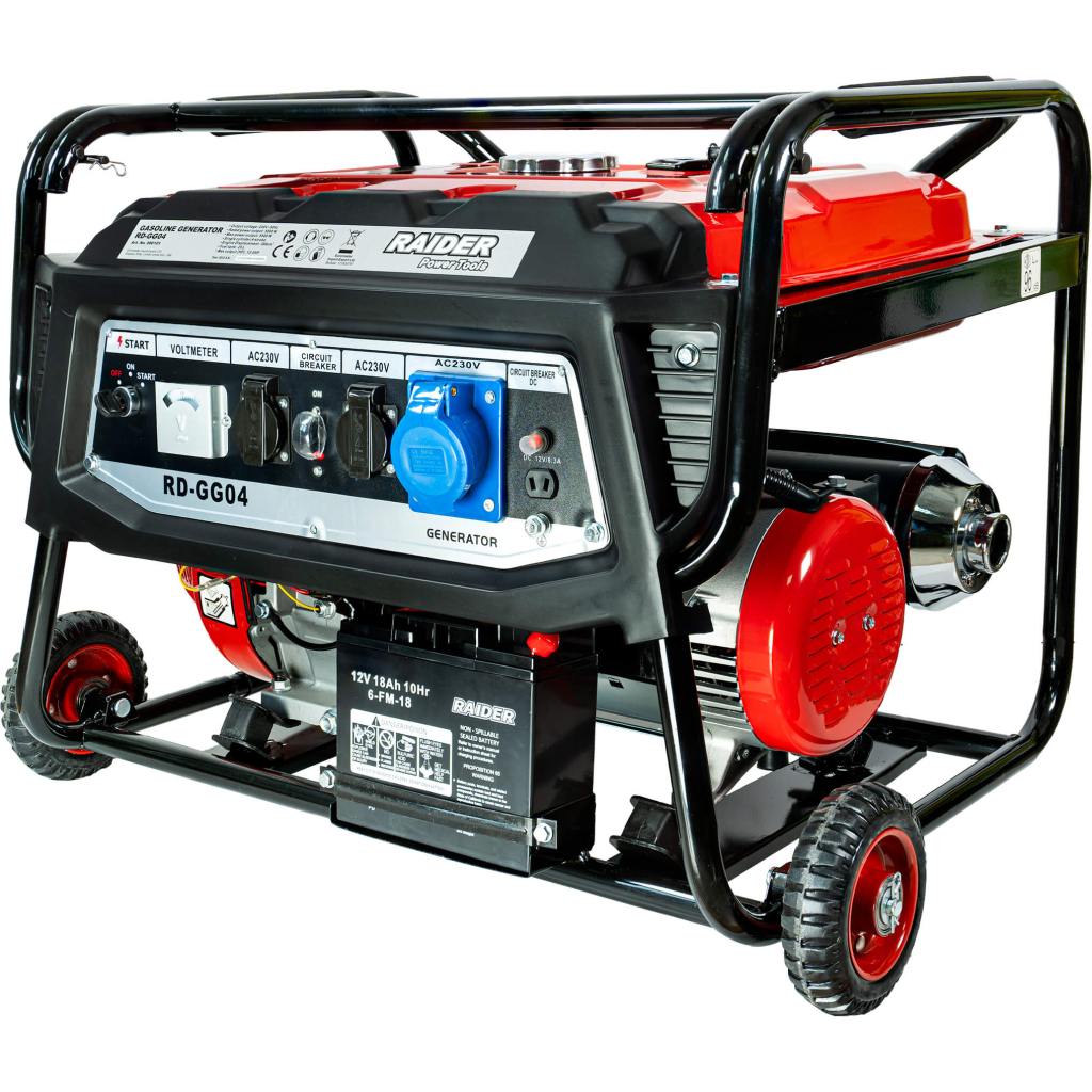 Viața la Țară Generator Raider pe benzina 4 timpi, 5.5kW, pornire electrica, rezervor 25 L, RD-GG04
