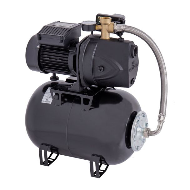 Hidrofor cu pompa autoamorsanta Wasserkonig FL446625, fonta, putere 900 W, debit 3960 l h, inaltime refulare 44 m, vas de expansiune 24 l