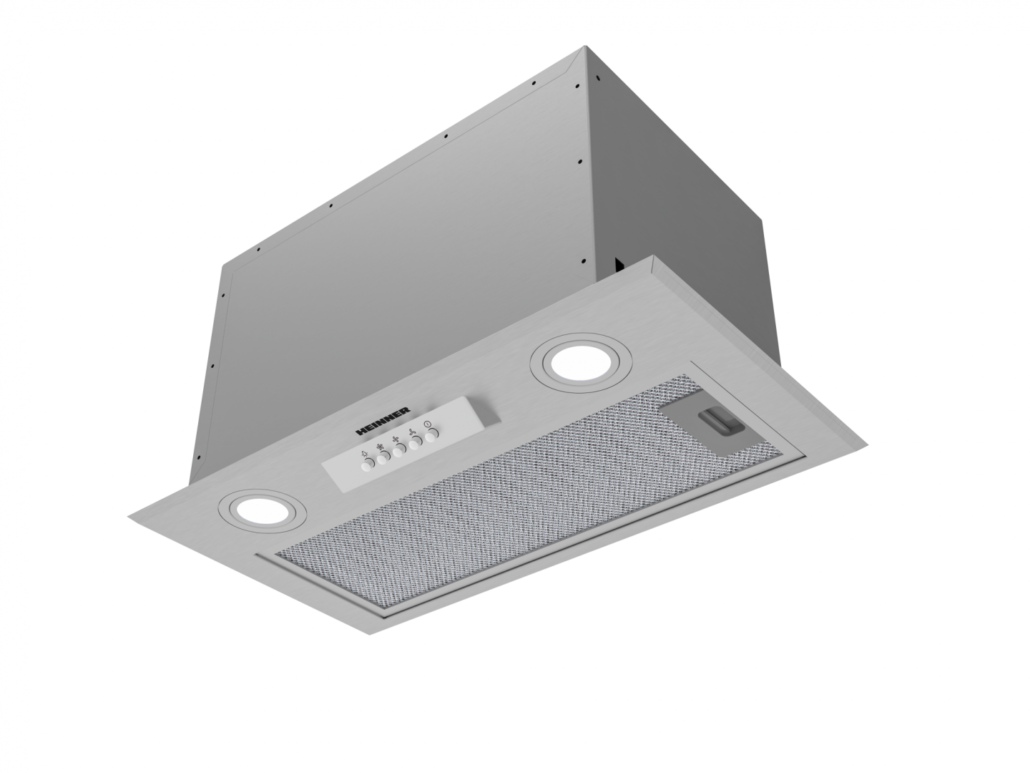 Viața la Țară Hota incorporabila Heinner HBIH-MD600IX, 52 cm, putere absorbtie 610 m ³ h, 3 trepte viteza, motor 215W, iluminare LED, filtru aluminiu, evacuare 150