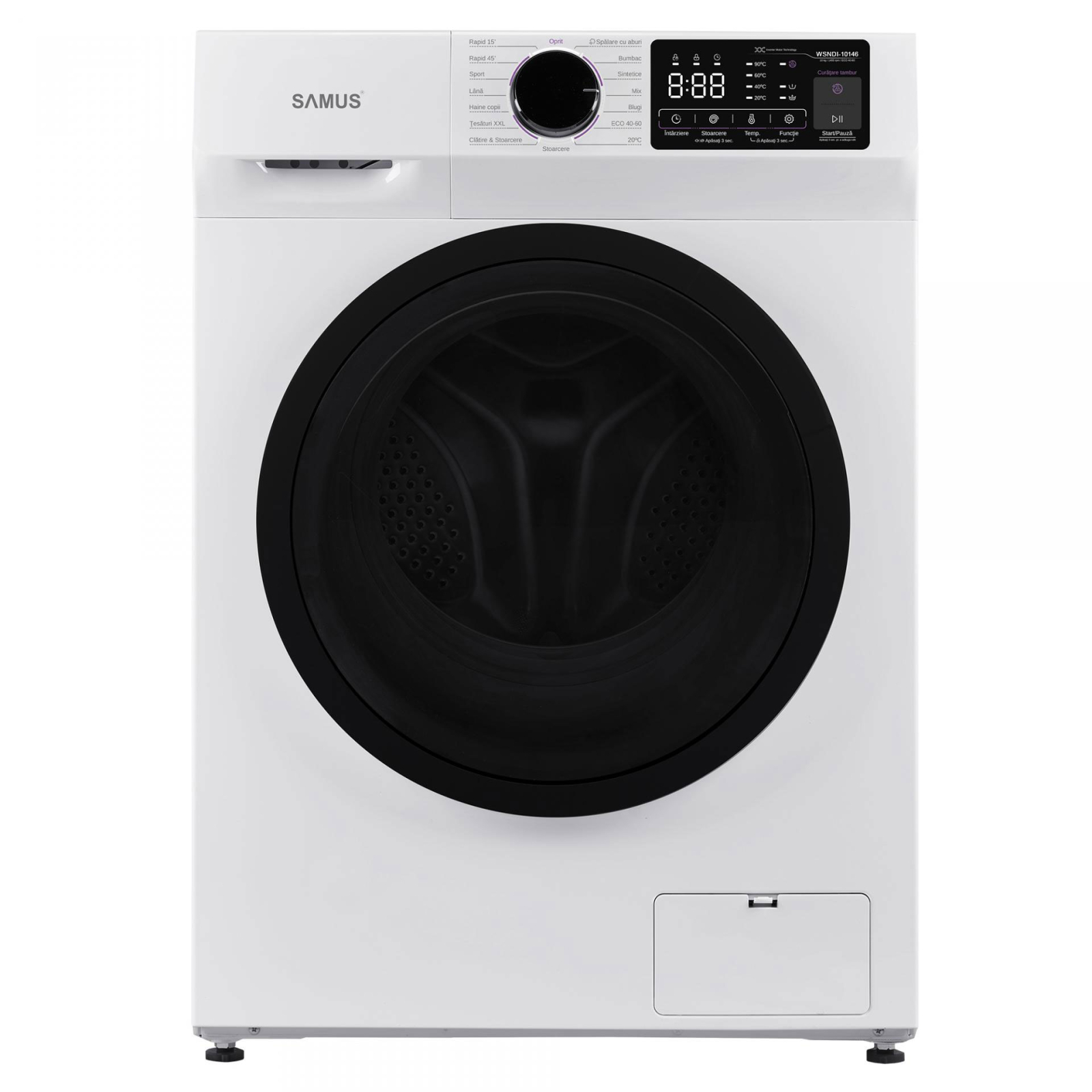 maşină de spălat slim samsung eco bubble 6 kg Masina de spalat rufe Albatros AWM1265, Slim, 6 kg, 1200 RPM, Display LED, Steam, 15 programe, Clasa D, Alb