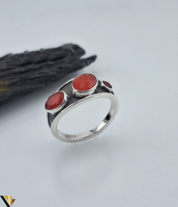 Inel Argint 925, Quartz rosu [1]