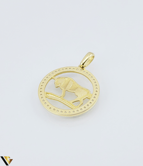 Pandantiv Aur 14k,Zodia Taur ,1.95 grame [3]