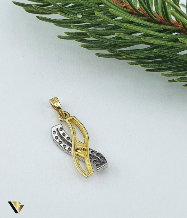 Pandantiv Aur 14k, Zirconiu [2]
