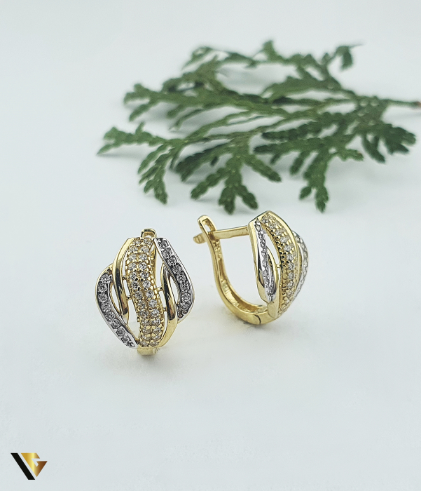 Cercei Aur 14k, Zirconiu [1]
