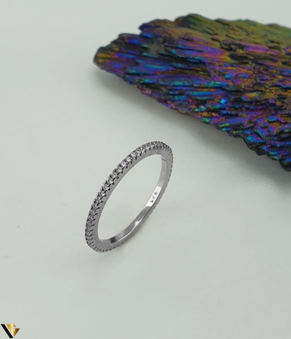Inel argint 925, model eternity cu cubic zirconia [1]