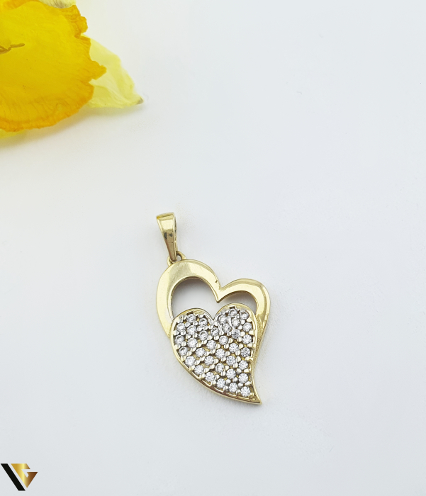 Pandantiv Aur 14k, Zirconiu [1]