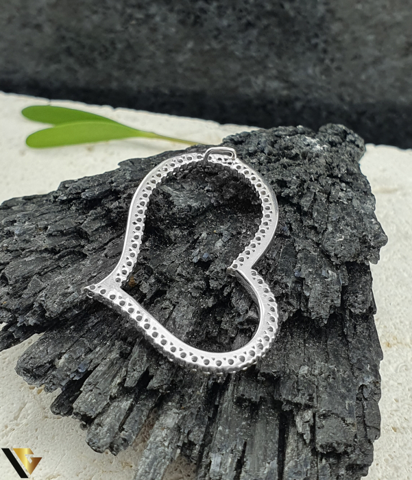 Pandantiv Aur Alb 18K, Diamante 0.55 ct in total  INIMA [2]