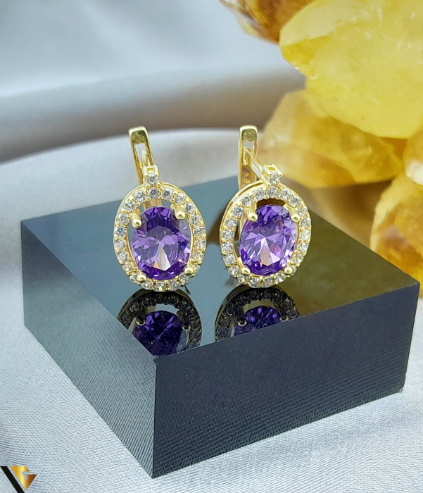 Cercei Aur 14k, Zirconiu [2]