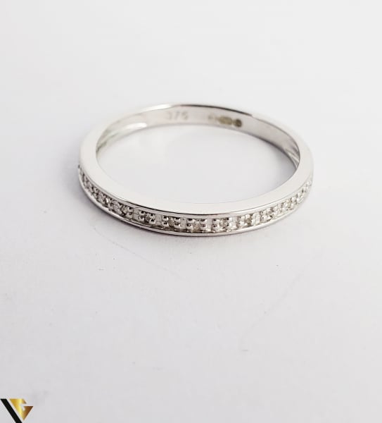 Inel Aur alb 9k, Diamante de cca. 0.08 ct, 1.41 grame (sed) [3]