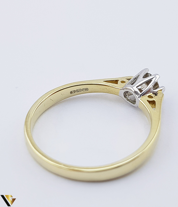 Inel logodna aur 9K, Diamant de cca. 0.33 ct, 2.19 grame (PD) [4]