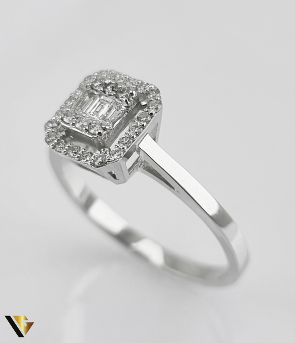 Inel Aur Alb 14k, Diamante de cca. 0.25 ct, 2.26 grame (S) [3]