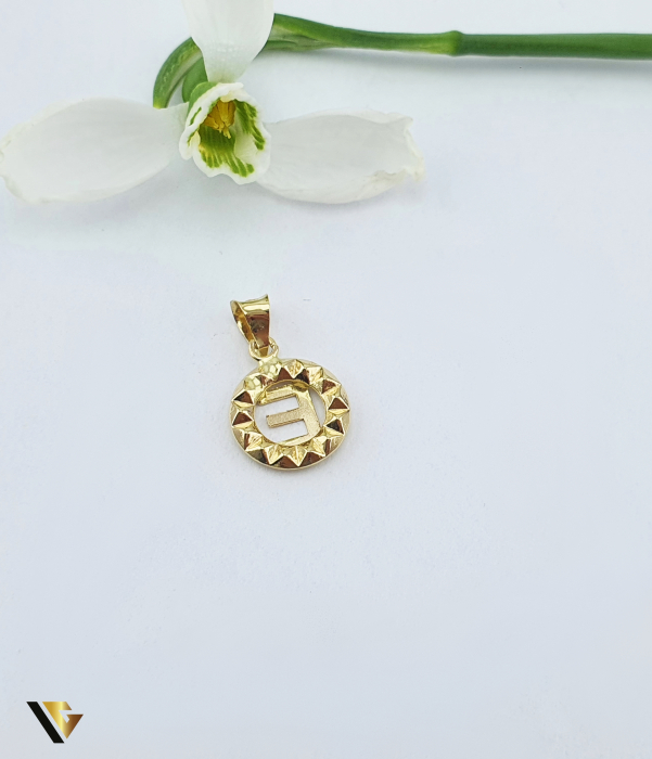 Pandantiv Aur 14K, Initiala E [2]