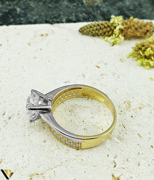 Inel Aur 14k, Zirconiu [3]
