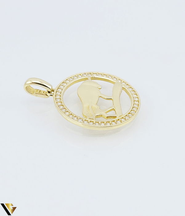 Pandantiv Aur 14k,Zodia Taur ,1.95 grame [2]