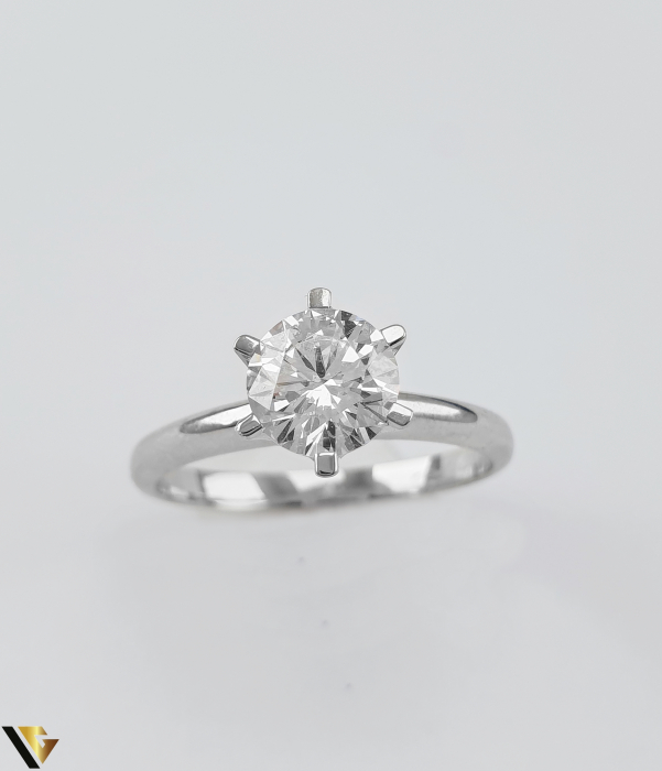 Inel Logodna Aur Alb 18k, Diamant 1.00 ct [2]