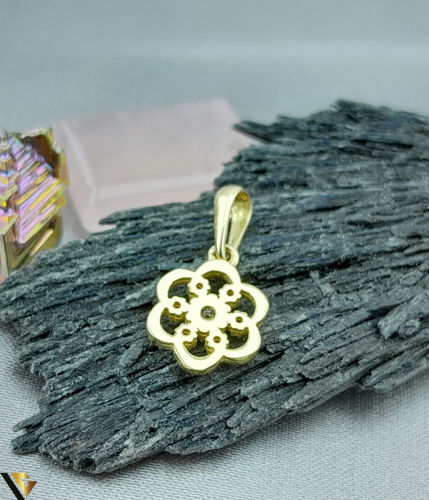 Pandantiv din  Aur 14k,Floare [2]