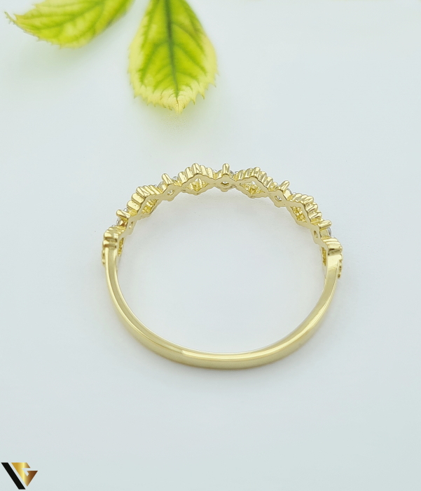 Inel aur 14k, zirconiu [2]