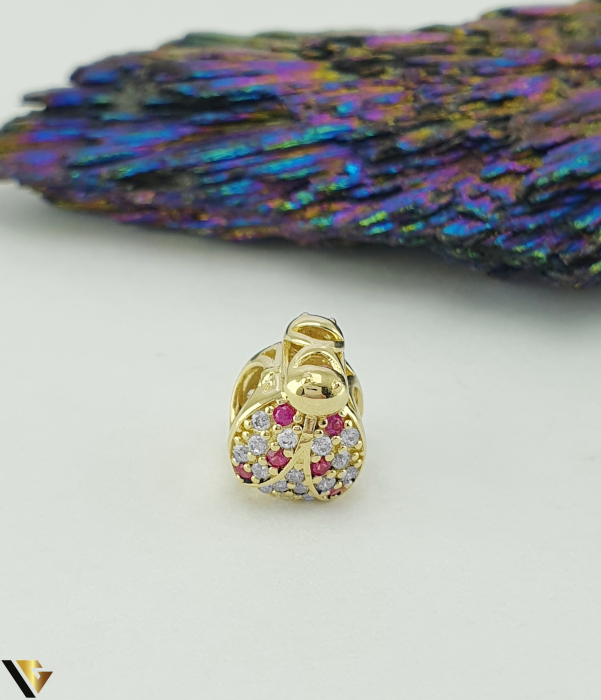 Charm / Talisman Aur 14k, Buburuza [1]