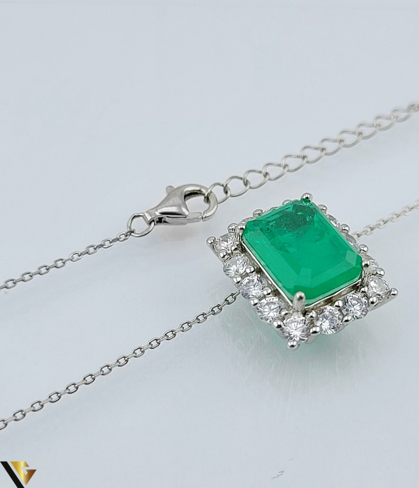 Lant cu Pandantiv Argint 925, Paraiba, 5.47 grame [2]