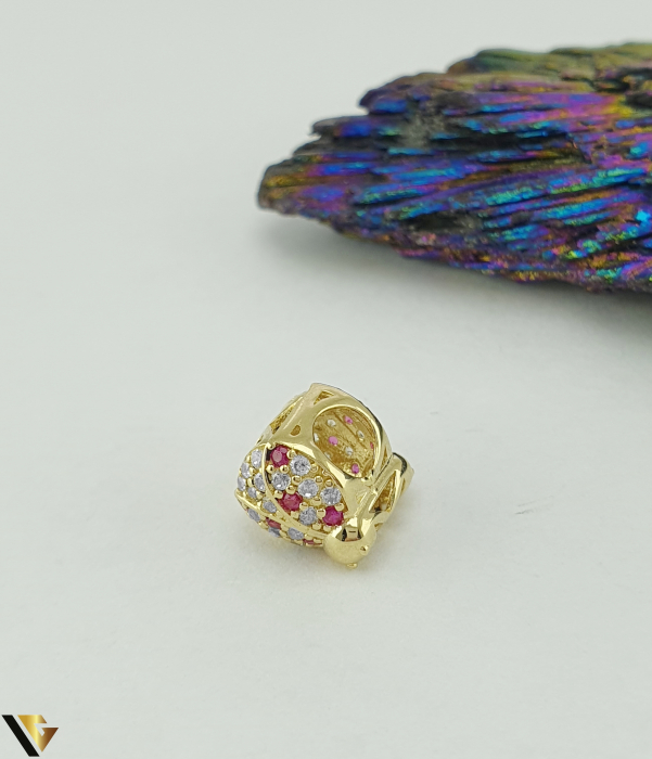 Charm / Talisman Aur 14k, Buburuza [2]