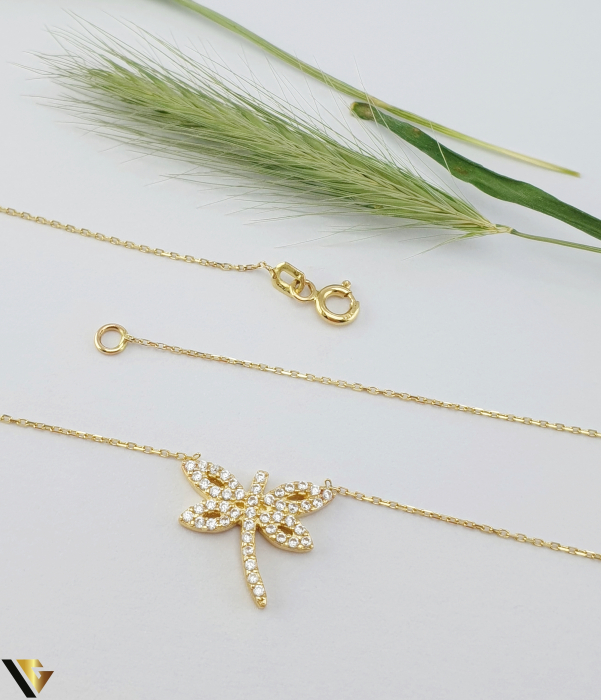 Lant cu Pandantiv Aur 14k, Zirconiu [2]