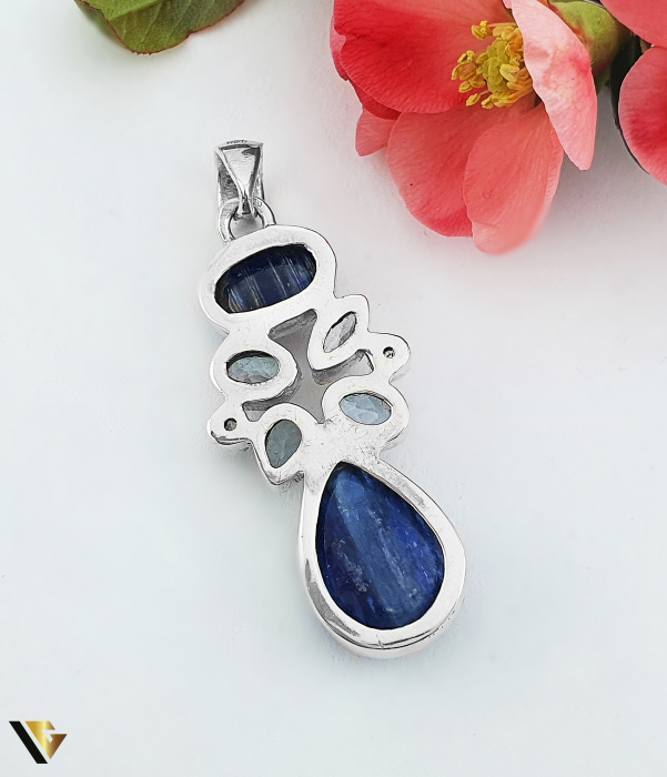 Pandantiv Argint 925, Radacina Safir, Topaz [2]