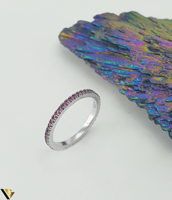 Inel argint 925, model eternity cu cubic zirconia [1]