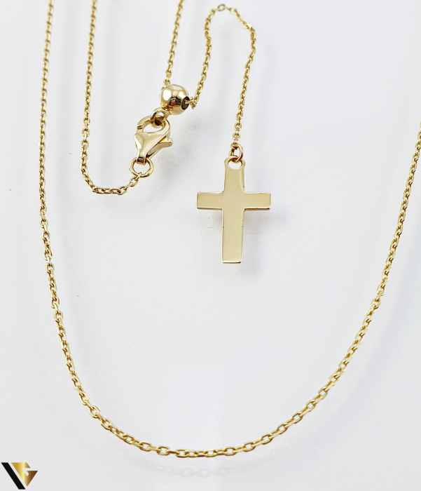 Lant cu Pandantiv Aur 14k, 2.33 grame Cruce, Cruciulita [2]