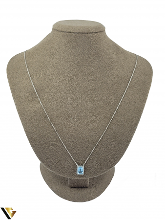 Colier Aur 14k, Diamante 0.09 ct, Topaz [4]