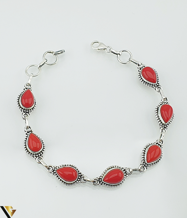 Bratara Argint 925, Coral [2]