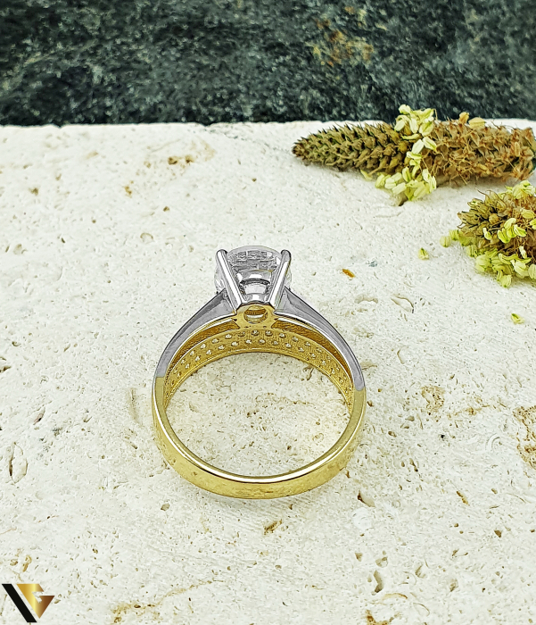 Inel Aur 14k, Zirconiu [4]