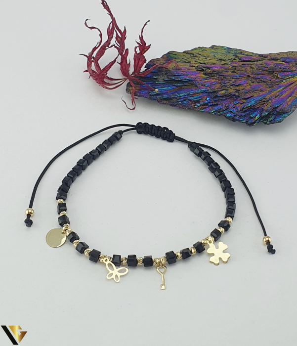 Bratara Snur Textil, Aur 14k [1]