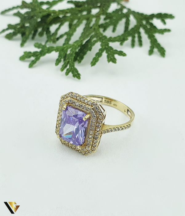Inel Aur 14k, Zirconiu [2]
