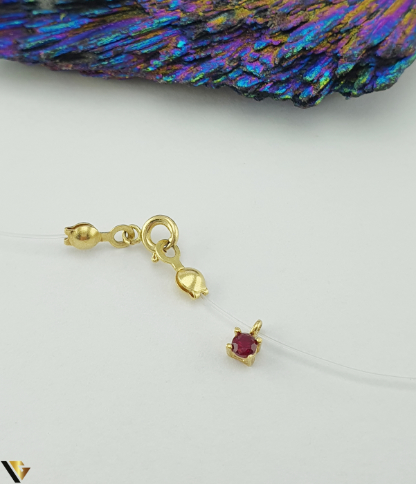 Lant Silicon Transparent, Aur 14k, Zirconiu [2]
