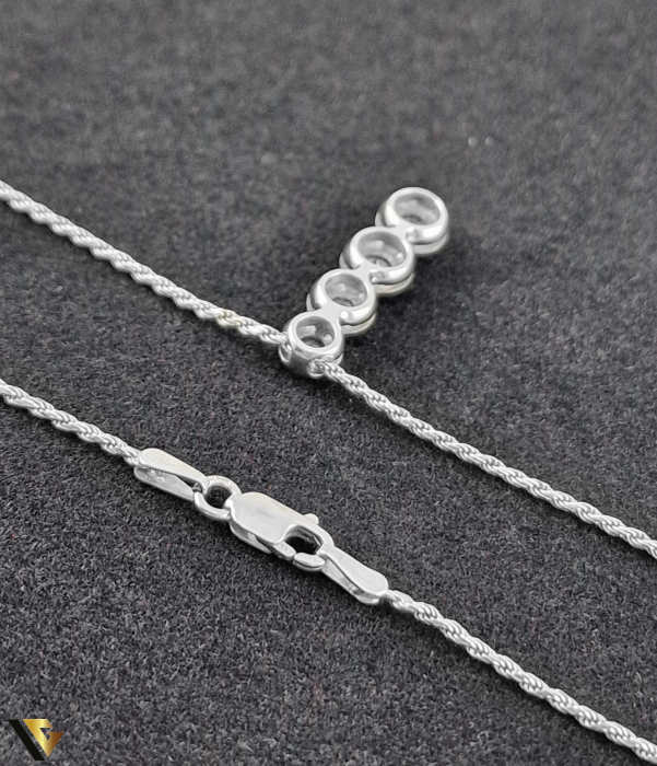 Lant si Pandant Aur 18k, Diamant, 5.22 grame [7]