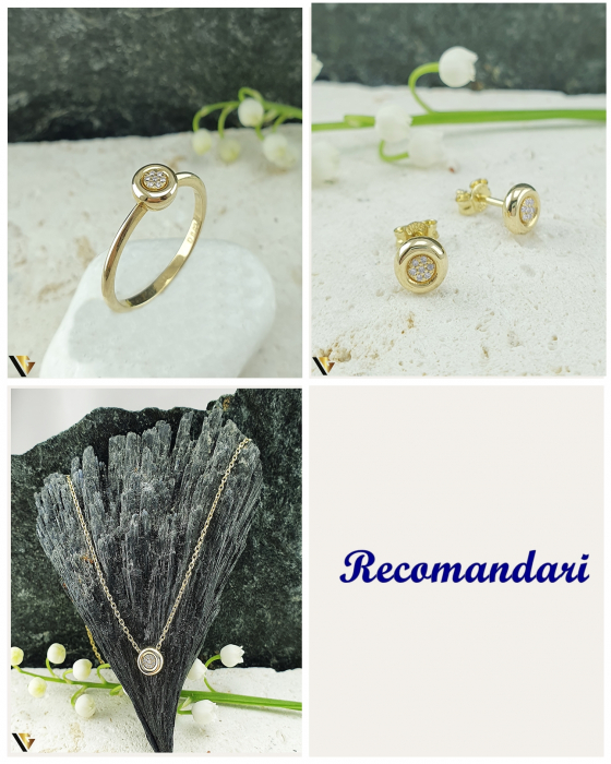 Inel Aur 14k, Diamante 0.02 ct in total [4]