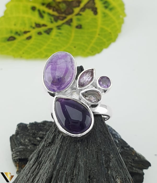 Inel Argint 925, Ametiste [2]