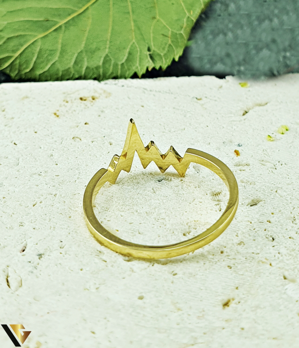 Inel Aur 14k, Heart Beat [3]