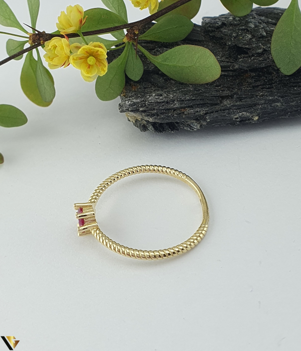 Inel Aur 14k, Rubin [2]