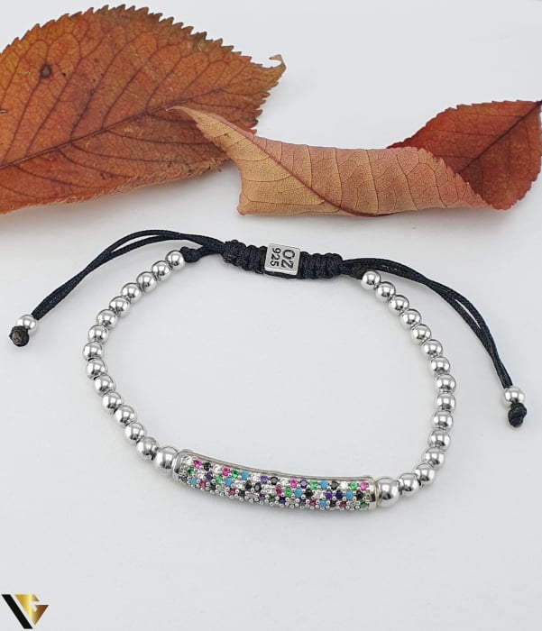 Bratara Snur textil, Argint 925 [1]